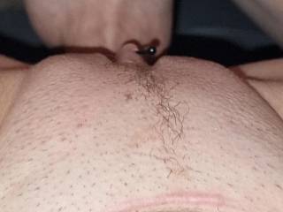 Balls deep in her pussy... do you like her landing strip?