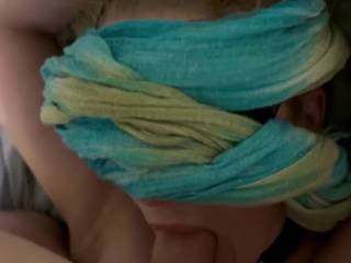 Giving a Bj to hubby 