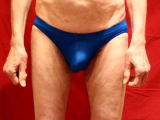 These blue undies are rather snug !