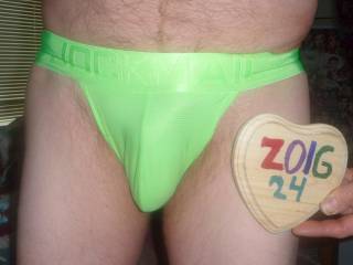 A standing frontal of my lime undie... Z50 camera was used.