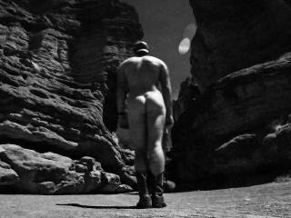 Night time canyon shot