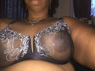 Sheer bras keep my nipple hard