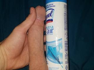 Les start a compare page.. compare to a lysol can and send me the pic. Ladys try to fit that whopping Lysol can in that tight little pussy...send a vid or post a vid an let me k no so I can watch it