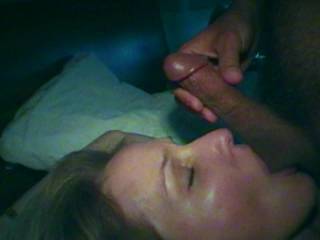 This is from another time where I let our friend video me pleasuring hubby. The first few times he didn't ask for anything in return, although I could tell he was getting into it too. Hubby came in my eye but he wasn't finishedl. Should we post the rest?