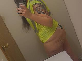 Got my hi-vis saftey vest....readyt to put in work on some cock