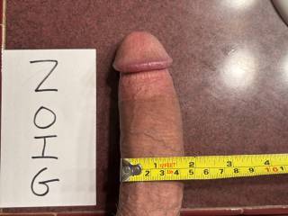 Measuring my hard cock(part2).