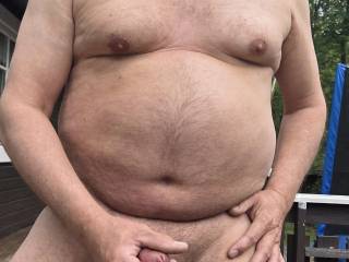 My nude body and face