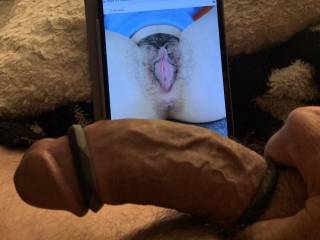 Hot tribute for Higherpath77! Love showing her how hard she gets me!! Love her sweet and naughty little pussy!! She looks so ready to give me that pussy!! Let me stretch your hot married pussy so good!!!