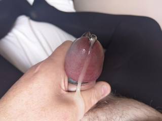 Climaxing with penis plug and mini vibrator