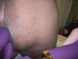 She wanted to try her attachment on my ass…works nice! She moans just as much as me. Anyone in need of a happy ending massage?
