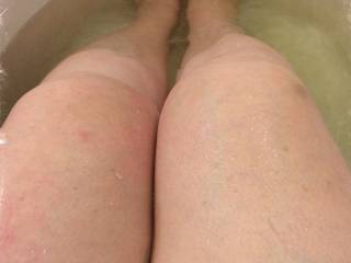 Soaking in the tub...