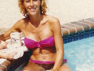 Relaxing in the pool...