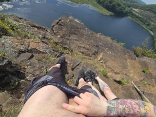 Outdoor handjob