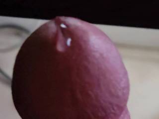 A close-up of me cumming..