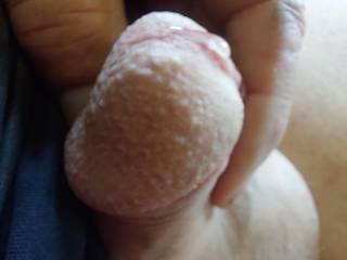 Pre cum .It\'s under control now. Butwhen I was younger I kept kitchen paper in my pants because  if I thought about sex I got a big wet patch.  Mad the smallest dick that hardly needs any lube gets loads