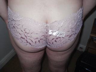 ass in lace panties