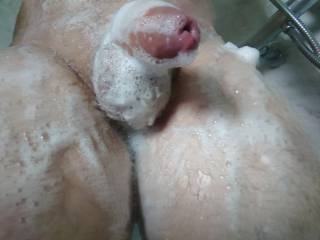 who want to join me in the shower and finsh off cleaning me