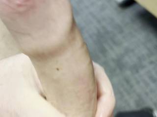 Hard cock before my shift starts....come play with it?