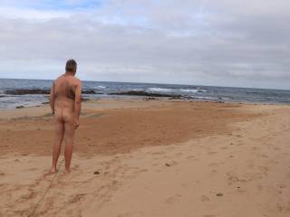 hanging out on the beach