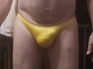 Posing in undies
