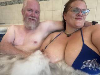 One tit out