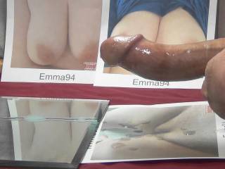 Emma94 getting a cum bath...