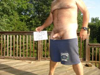 trying for comments on the deck outdoors
