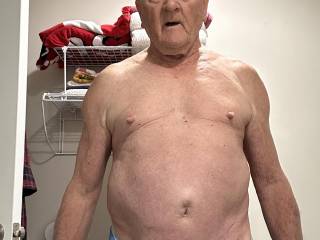 Modeling the wife\'s panties