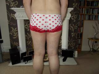 ass in polka dot panties