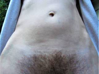 Natural beaver; open bathrobe