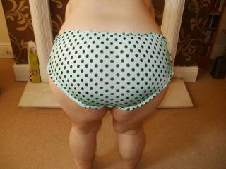 my ass in polka dot panties