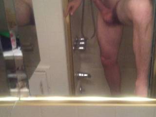 Just my sausage in the shower
