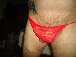 an gf Red Thong  how do they look on me???