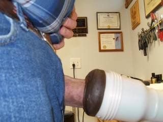 Playing with my new Fleshlight