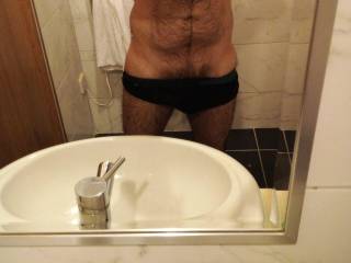 feeling horny in the bathroom