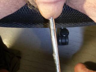 Fantastic feeling as you glide this 11" rod to my prostate