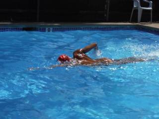 Naked swimming.   The best kind.