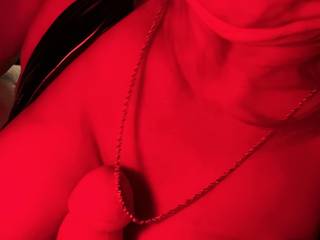 Under the red light. Tit job