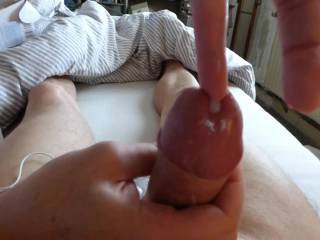 mistress fist finger cock and electro balls, femdom insertion full finger with electrostimulation
