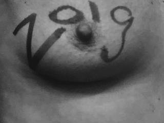 my nipples hard with zoig written all over them