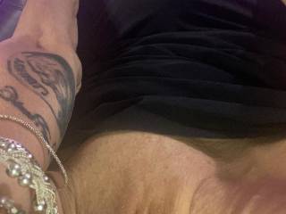 Pussy cleanly shaved, wanting to be licked and fondled! U game??