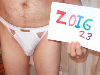 A frontal scene wearing my new white bottomless undie as I stand. Pic taken with H90 camera.