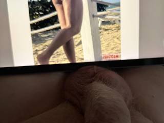 QcDrew ~ “First time wearing a thong bikini in public. She loved all the looks she got and so did I!”