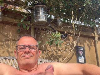 Naked in the garden