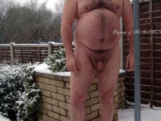 Naked in the snow