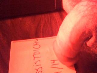 Genuine penis vanity. Putting any doubts to bed.