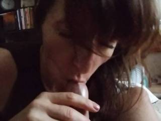 Blowjob with foreskin suck