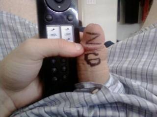 comparing a non hard dick to my remote.
