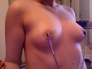 I love my nipple clamps! They get me so wet!
