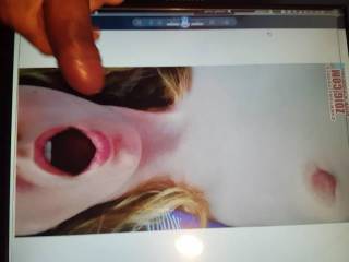 Tribute cranked3, cumming on her face.